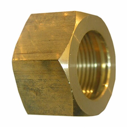 Larsen Supply Co 0.37 in. Brass Compression Nut, 6PK 207979